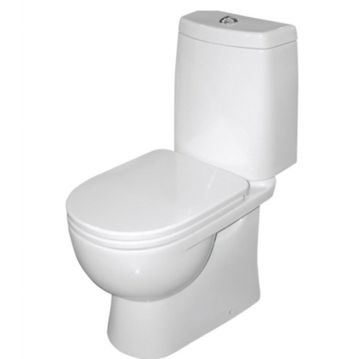 Унитаз-компакт напольный с бачком Sanita Luxe FEST COMFORT WC.CC/Fest/2-DM/WHT.G/S1 с сиденьем Soft close